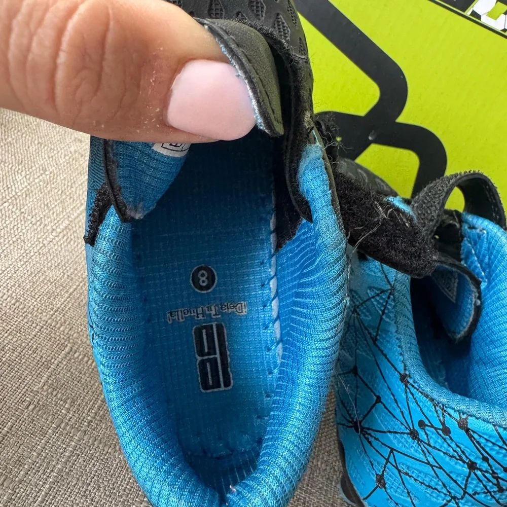 Toddler / Kids' Size 8 Brooman Blue & Black Soccer Cleats - Picture 8 of 9